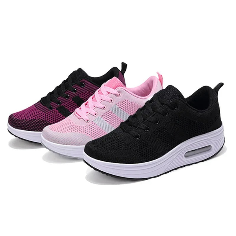 BS Lotte - Orthopedische Ademende Paarse Sneakers