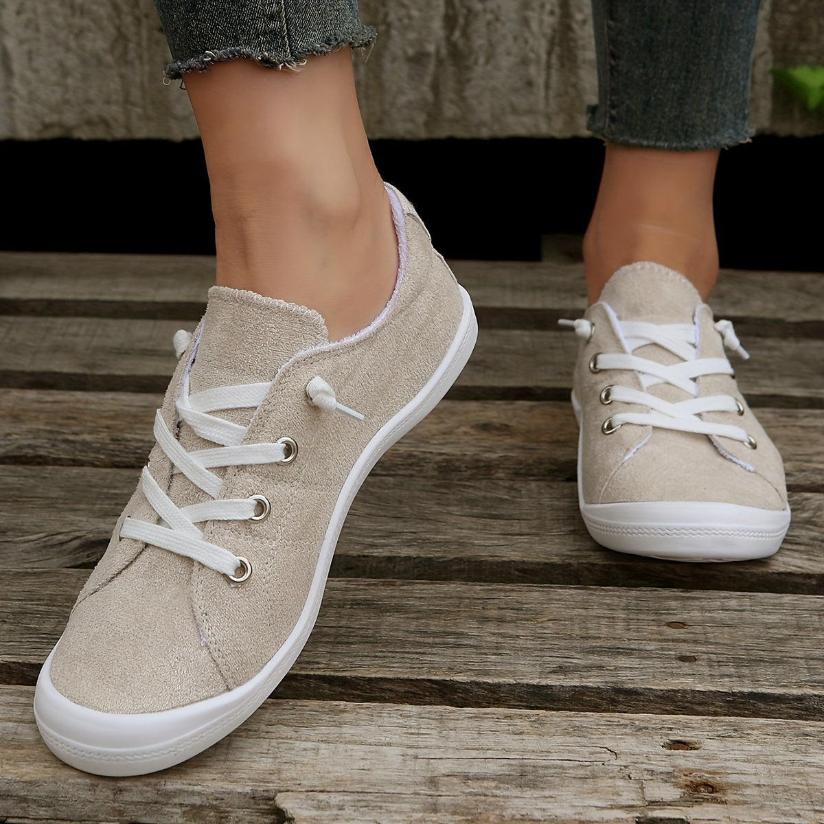 BS Orthopedische Beige Sneakers - Laura