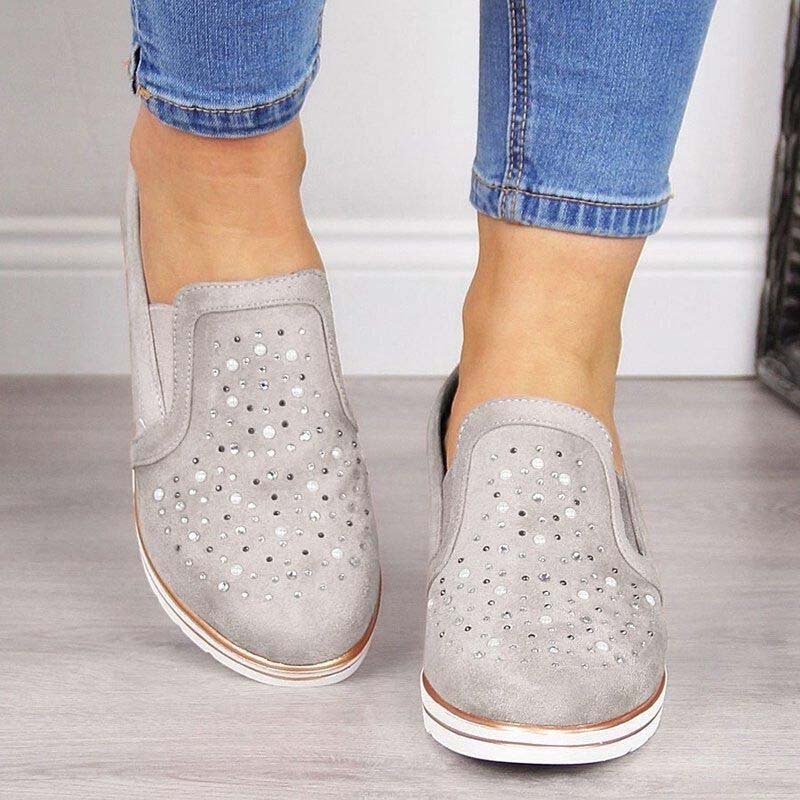 BS Wegde | Luxe wedge sneakers met strass details voor dames