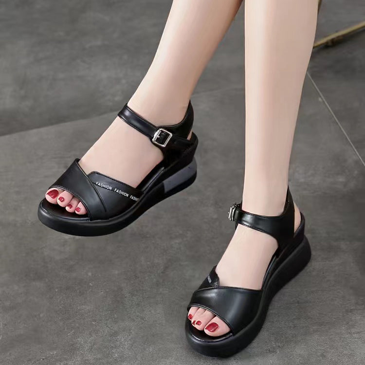 BS Orthopedische Zwarte Sandalen - Julia