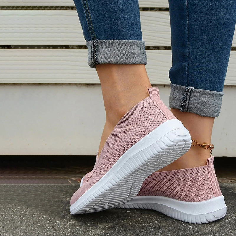 BS Slide-In | Elegante instap sneakers met geborduurde voorkant voor dames