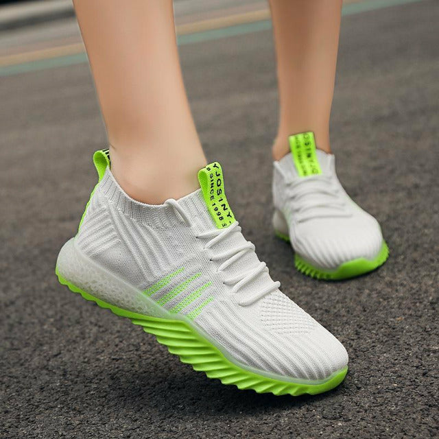 BS Casual Air | Sportieve sneakers van mesh met veters en ergonomische zool voor dames