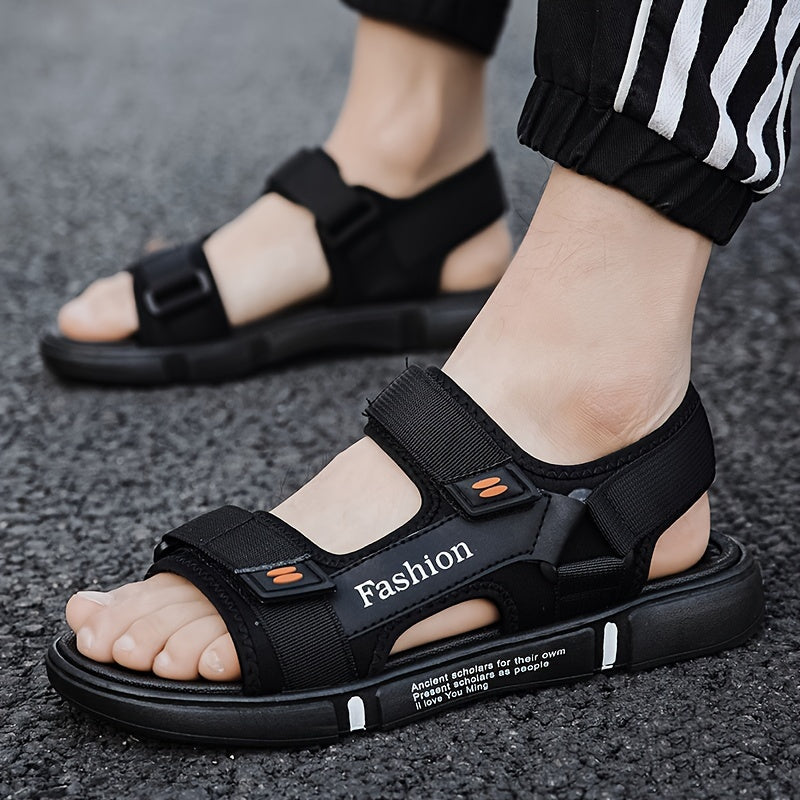 BS Orthopedische Zwarte Herensandalen - Marco