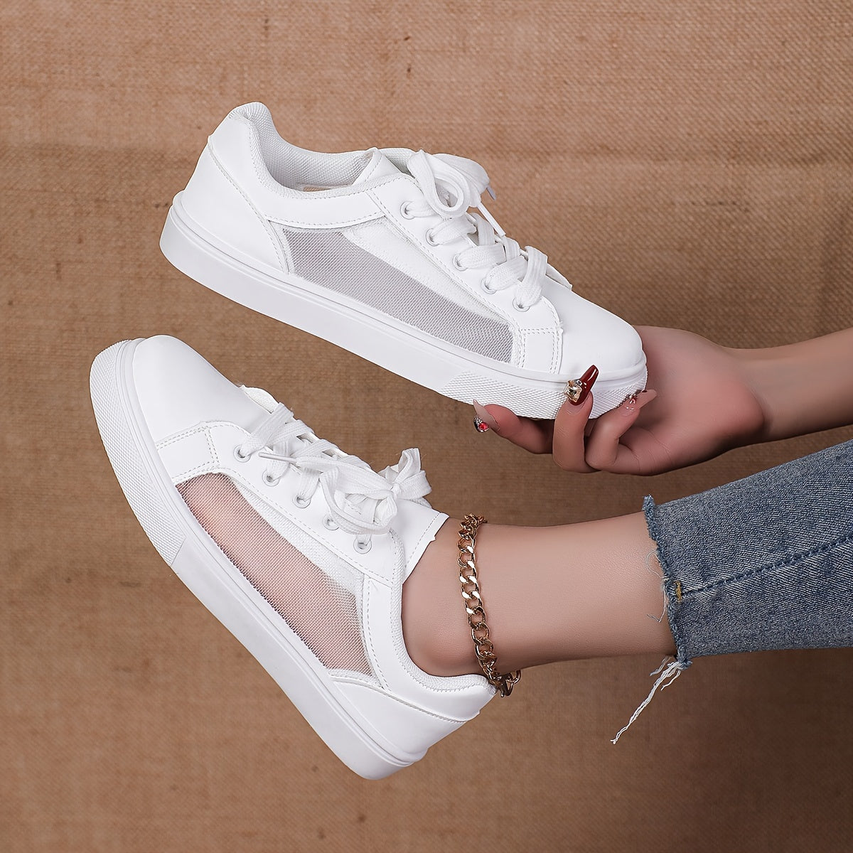 BS Orthopedic White Sneakers - Julia