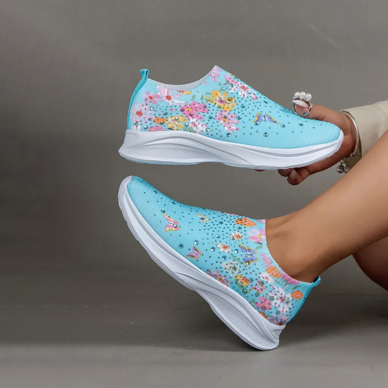 BS Slip-On | Comfortabele instap sneakers met vlinder print voor dames