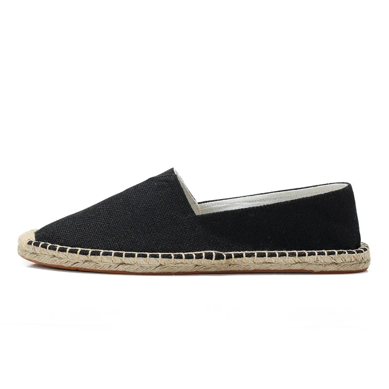 BS Luca - Orthopedische Zwarte Canvas Espadrilles