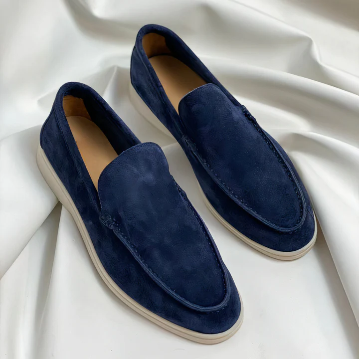 BS Luuk - Orthopedische Marineblauwe Loafers