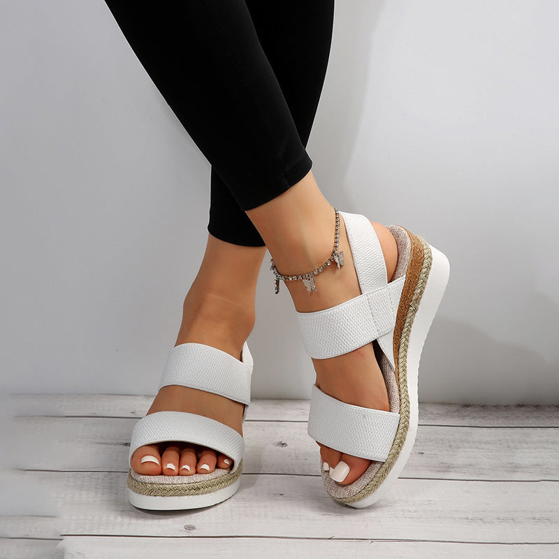 BS Slide | Wedge sandalen met banden voor dames