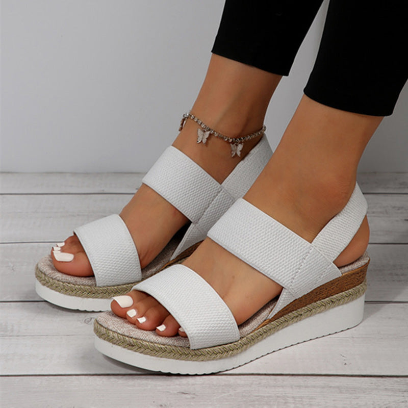 BS Slide | Wedge sandalen met banden voor dames