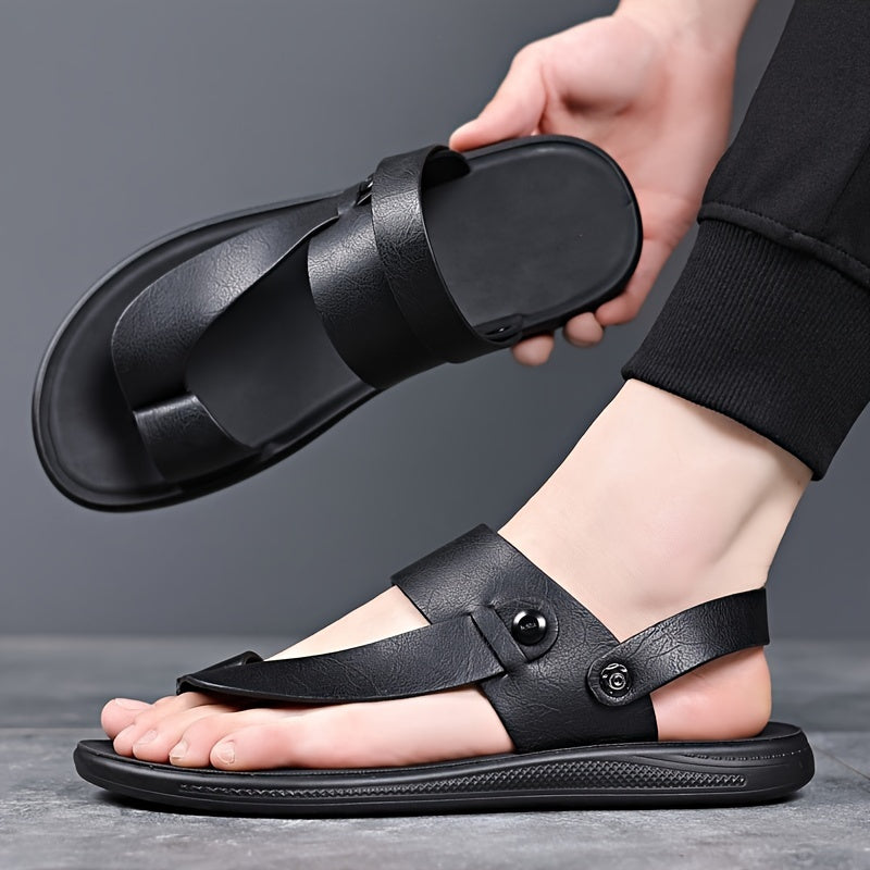 BS Orthopedische Zwarte Casual Sandalen - Lucas