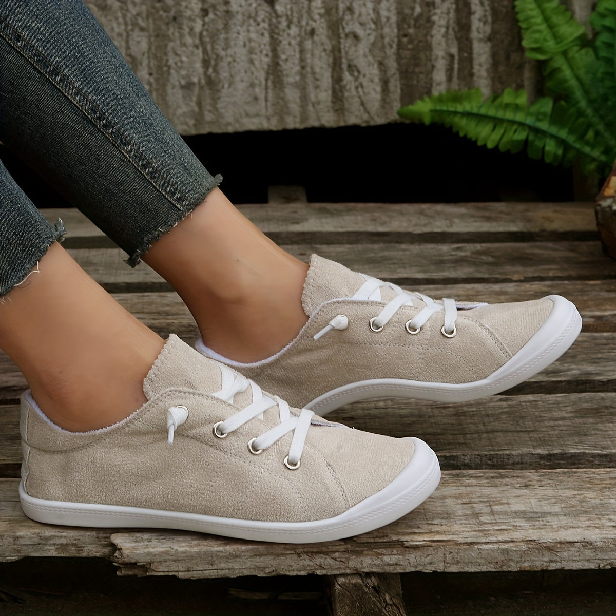 BS Orthopedische Beige Sneakers - Laura