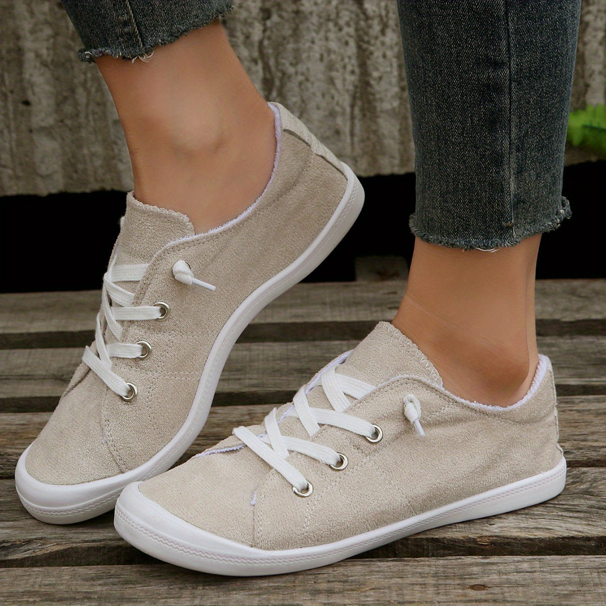 BS Orthopedische Beige Sneakers - Laura