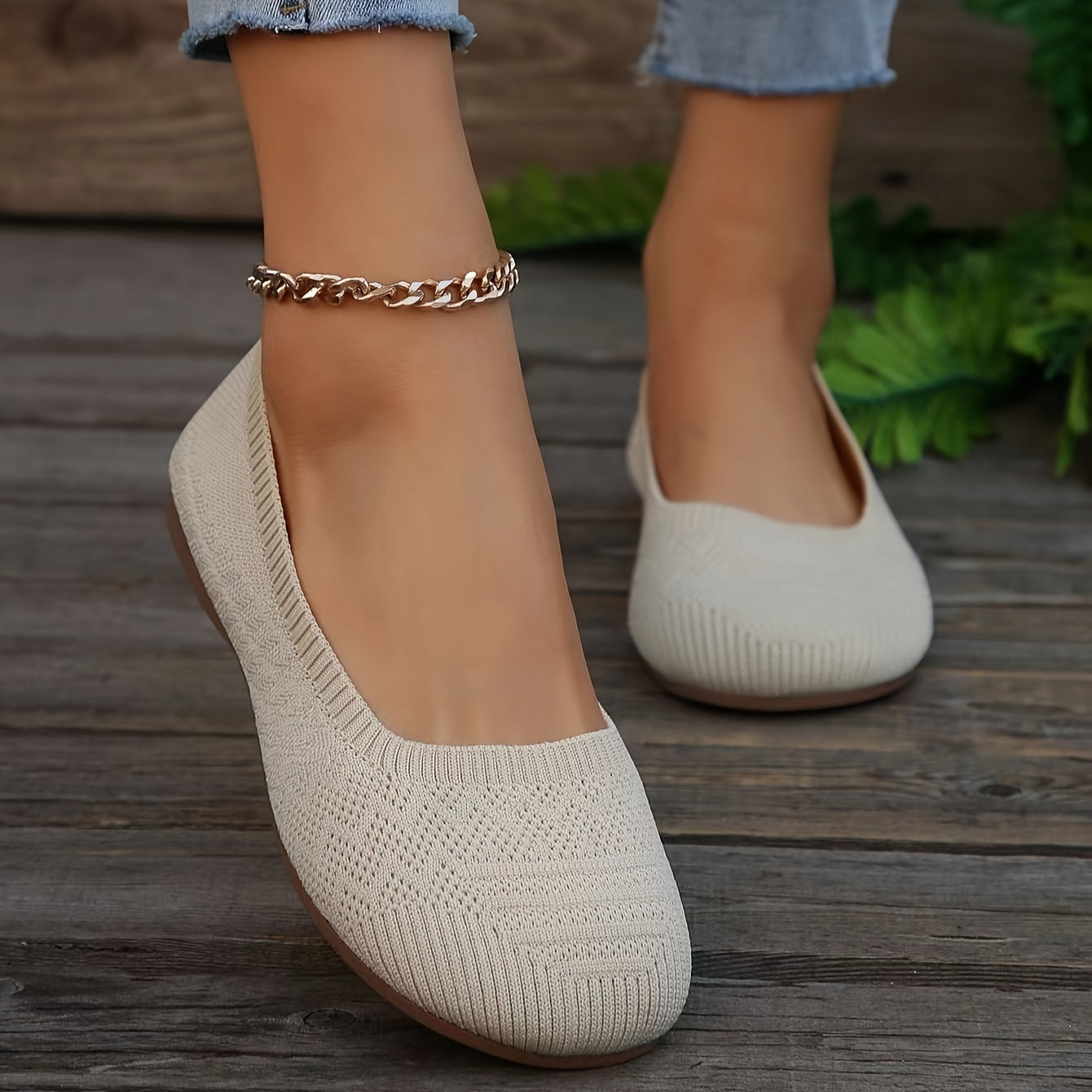 BS Orthopedische Beige Ballerina's - Clara