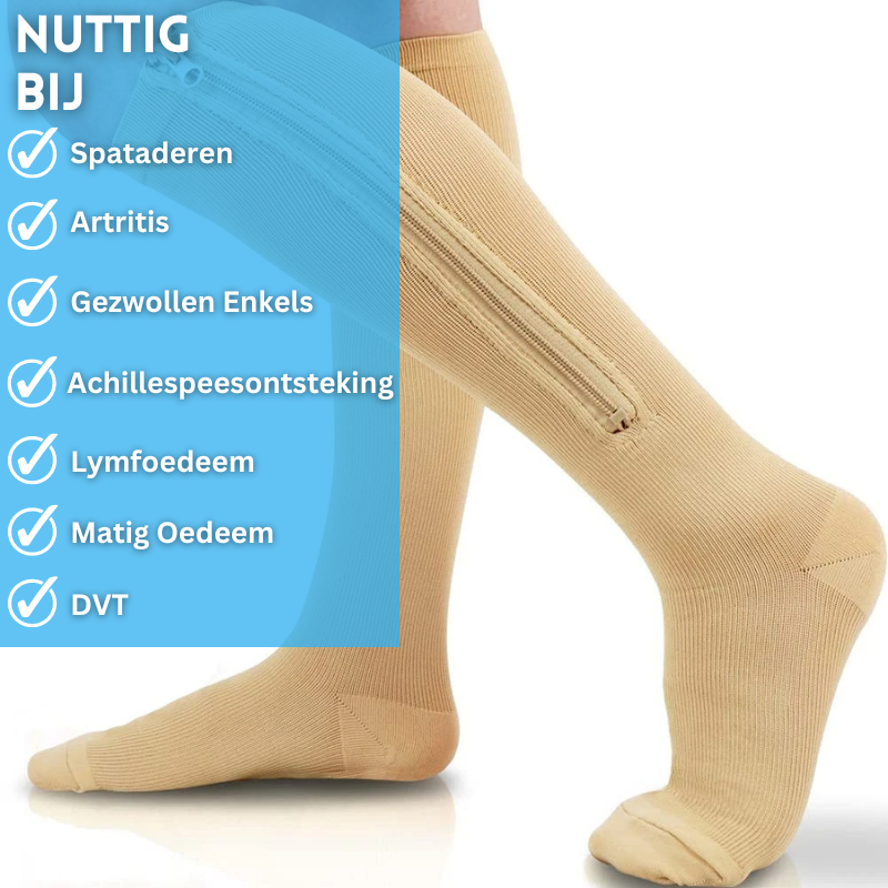 BS Compressiekousen 2.0 Met Rits | Verbeterd Comfort