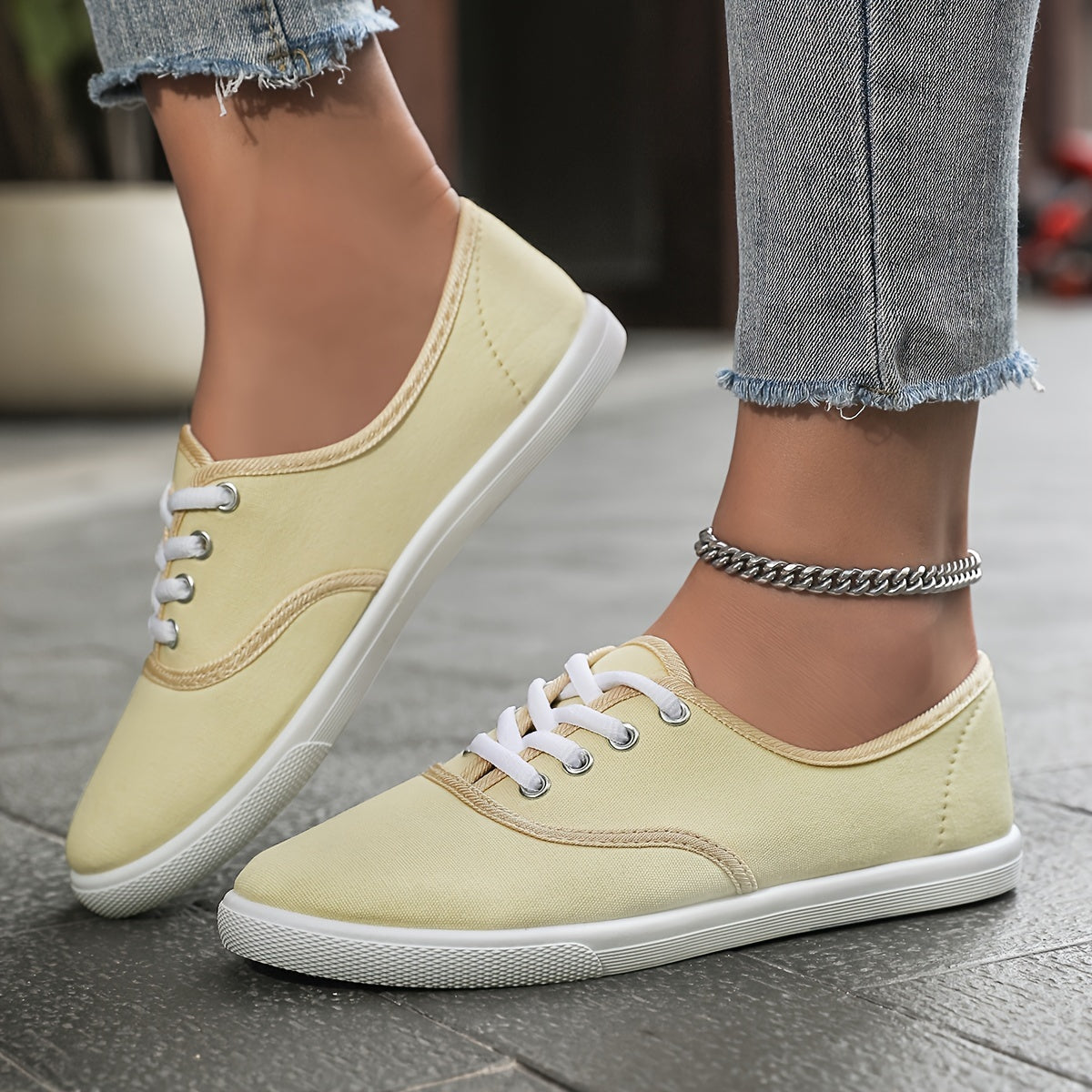 BS Orthopedische Beige Sneakers - Emma