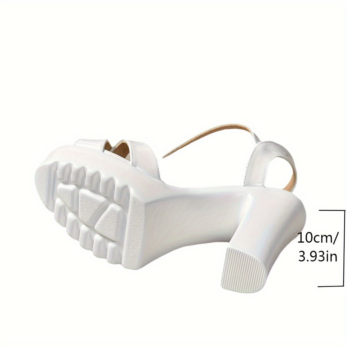 BS Orthopedische Witte Hak Sandalen - Julia