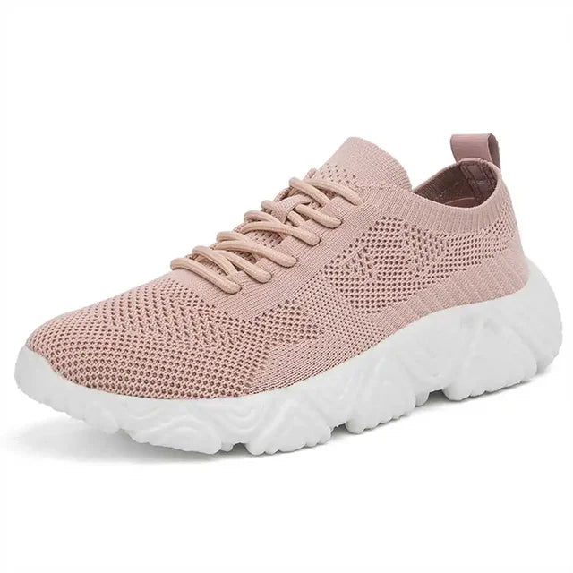 BS Orthopedische Ademende Witte Sneakers - Emma