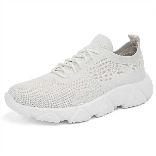 BS Orthopedische Ademende Witte Sneakers - Emma