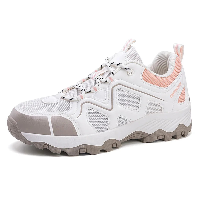 BS Anna - Orthopedische Beige Trekking Sneakers