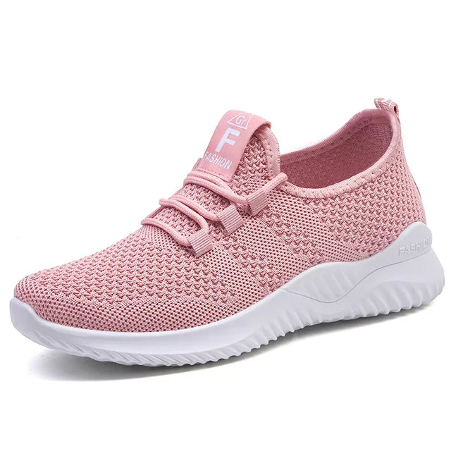 BS Orthopedische Ademende Roze Sneakers - Emma