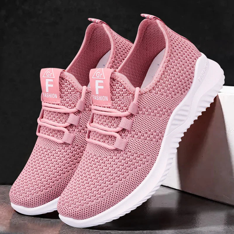 BS Orthopedische Ademende Roze Sneakers - Emma