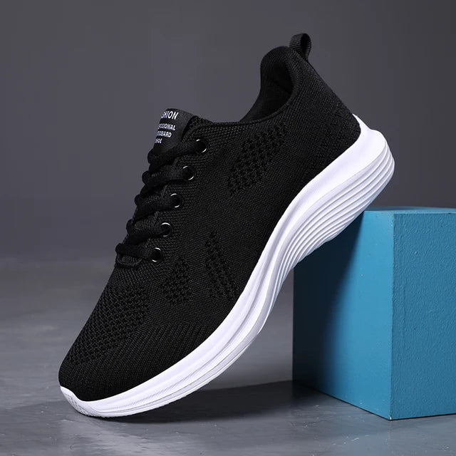 BS Orthopedische Lichtgewicht Zwarte Sneakers - Julia