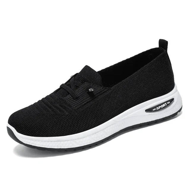 BS Orthopedic Lichtgewicht Zwarte Sneakers - Laura