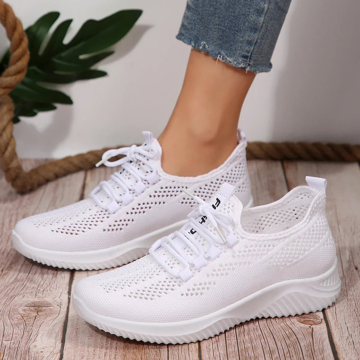 BS Orthopedic Lichte Witte Sneakers - Emma