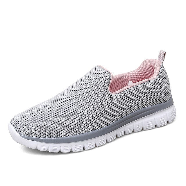 BS Slip-On Mesh | Ademende mesh sneakers zonder veters voor dames