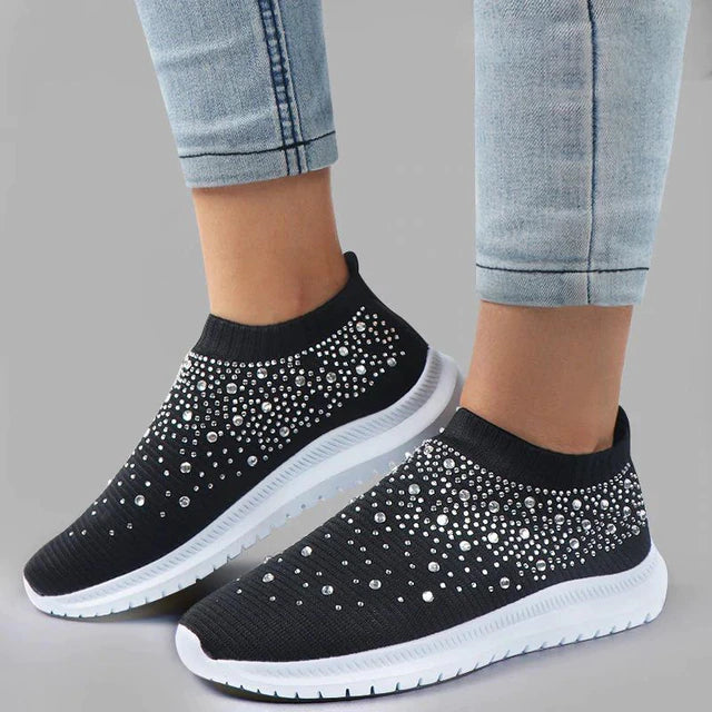 BS Bling Sneaker | Vrouwen sneaker zonder verters en dempende zool