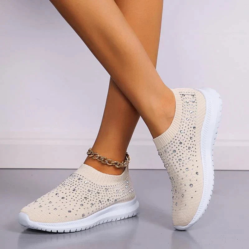 BS Bling Sneaker | Vrouwen sneaker zonder verters en dempende zool