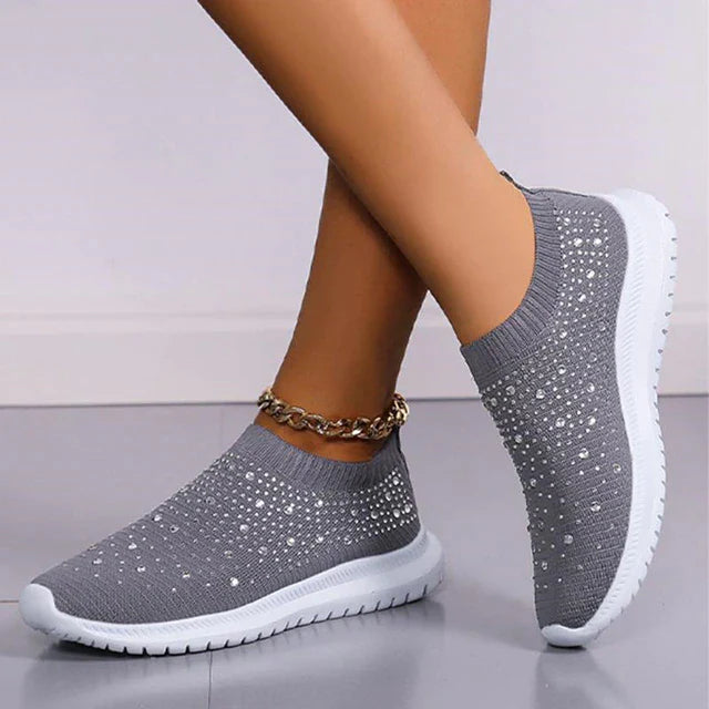 BS Bling Sneaker | Vrouwen sneaker zonder verters en dempende zool