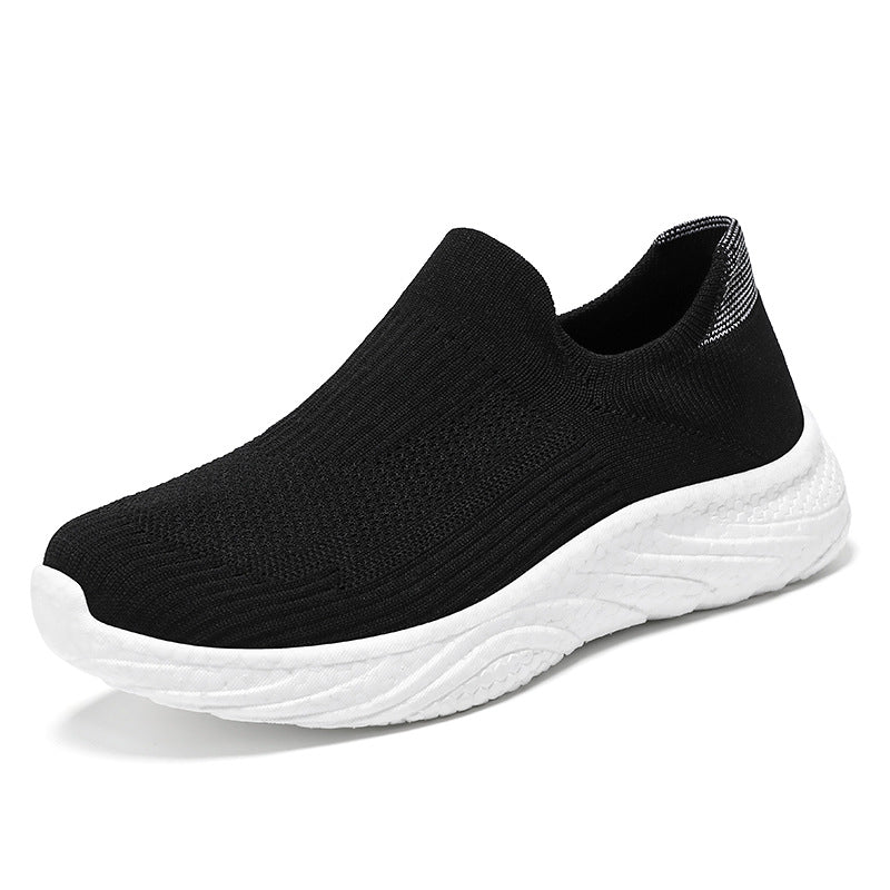 BS Orthopedic Black Slip-On Sneakers - Anna