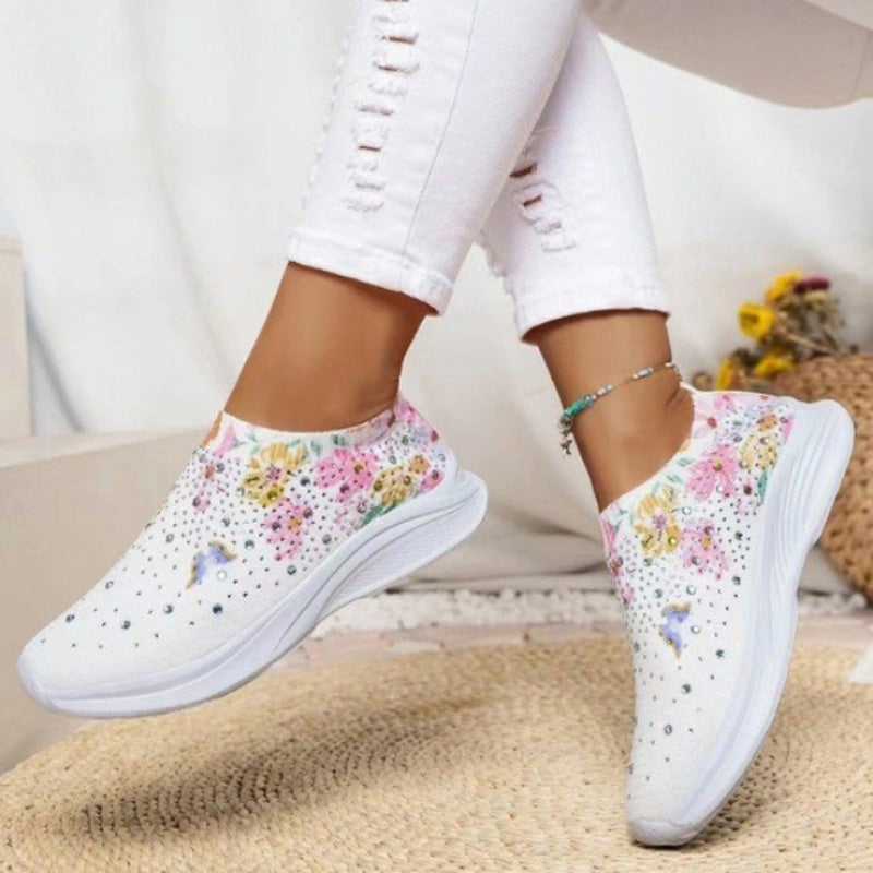 BS Slip-On | Comfortabele instap sneakers met vlinder print voor dames