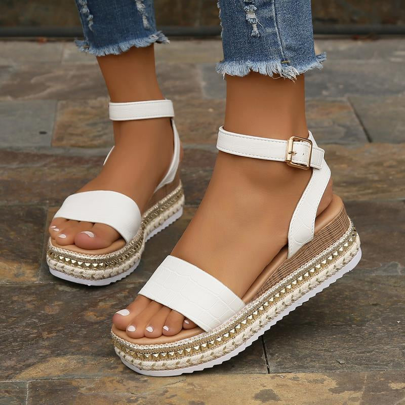 BS Platform Sandaal | Elegante platform sandalen met enkelbandje voor dames