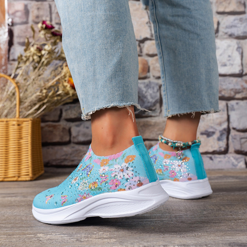 BS Slip-On | Comfortabele instap sneakers met vlinder print voor dames