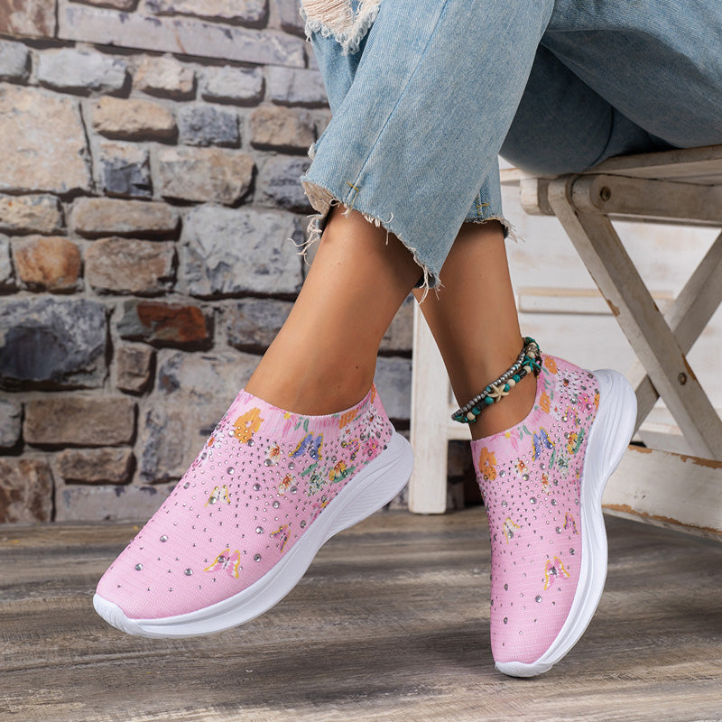 BS Slip-On | Comfortabele instap sneakers met vlinder print voor dames