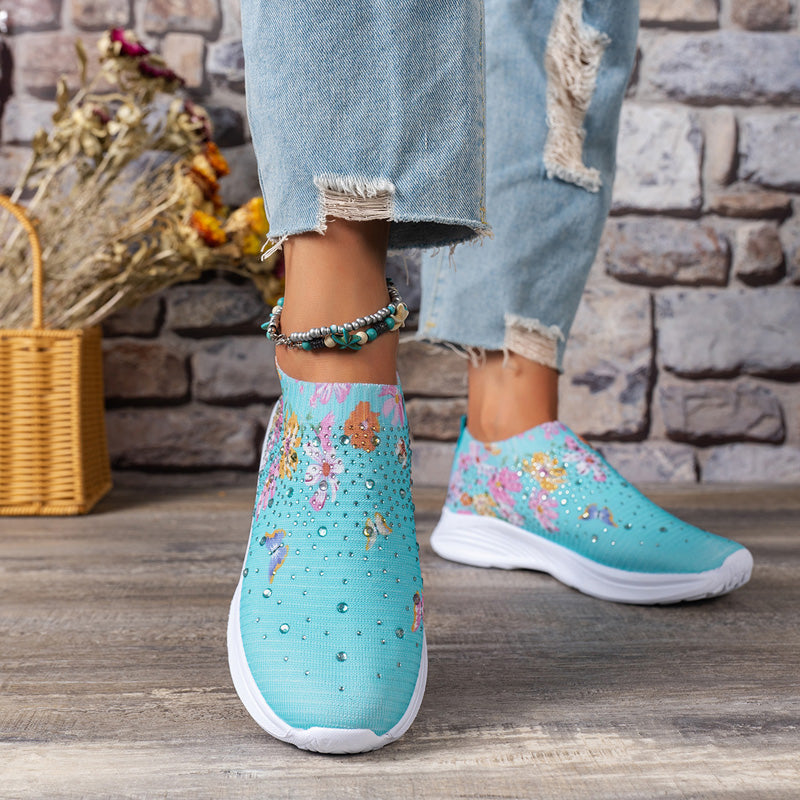 BS Slip-On | Comfortabele instap sneakers met vlinder print voor dames