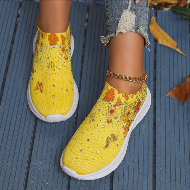 BS Slip-On | Comfortabele instap sneakers met vlinder print voor dames