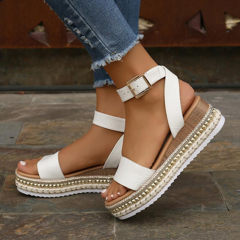 BS Platform Sandaal | Elegante platform sandalen met enkelbandje voor dames