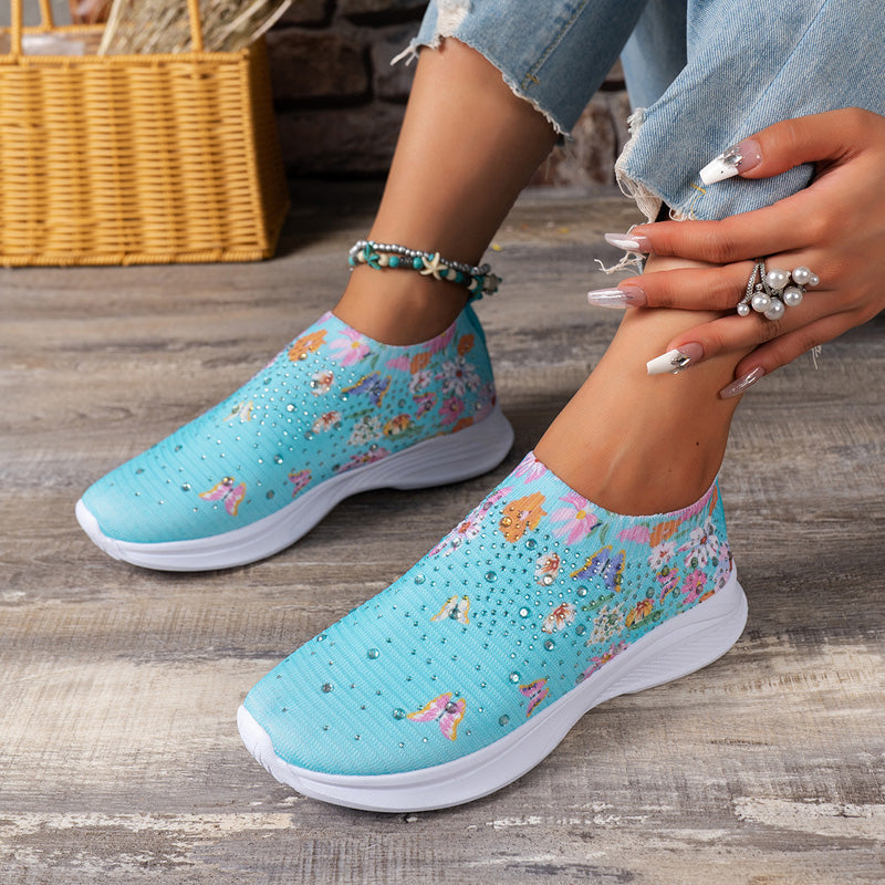 BS Slip-On | Comfortabele instap sneakers met vlinder print voor dames