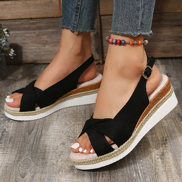 BS Wedge Slide | Stevige sandalen met sleehak voor dames