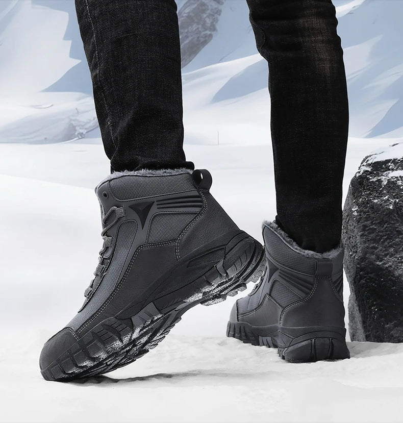 BS Polar Walk | Stevig warm gevoerde half hoge wandelschoenen voor heren