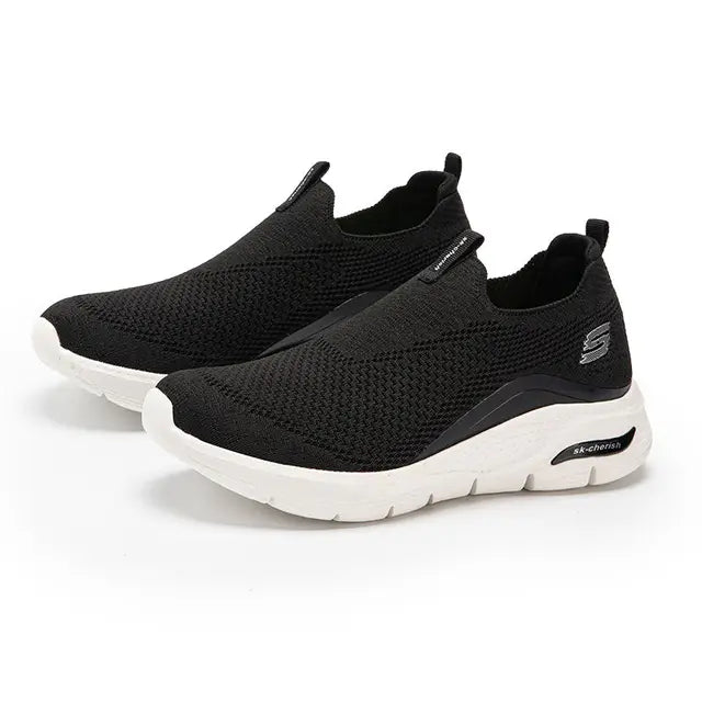 BS Elise - Orthopedische Zwarte Slip-on Sneakers