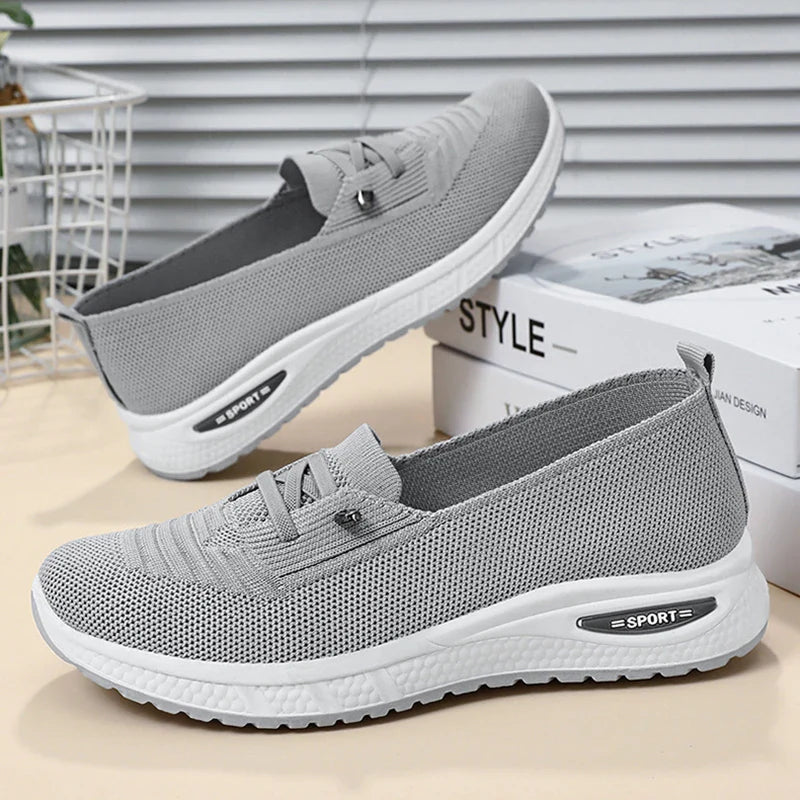 BS Anna - Orthopedische Ademende Zwarte Sneakers