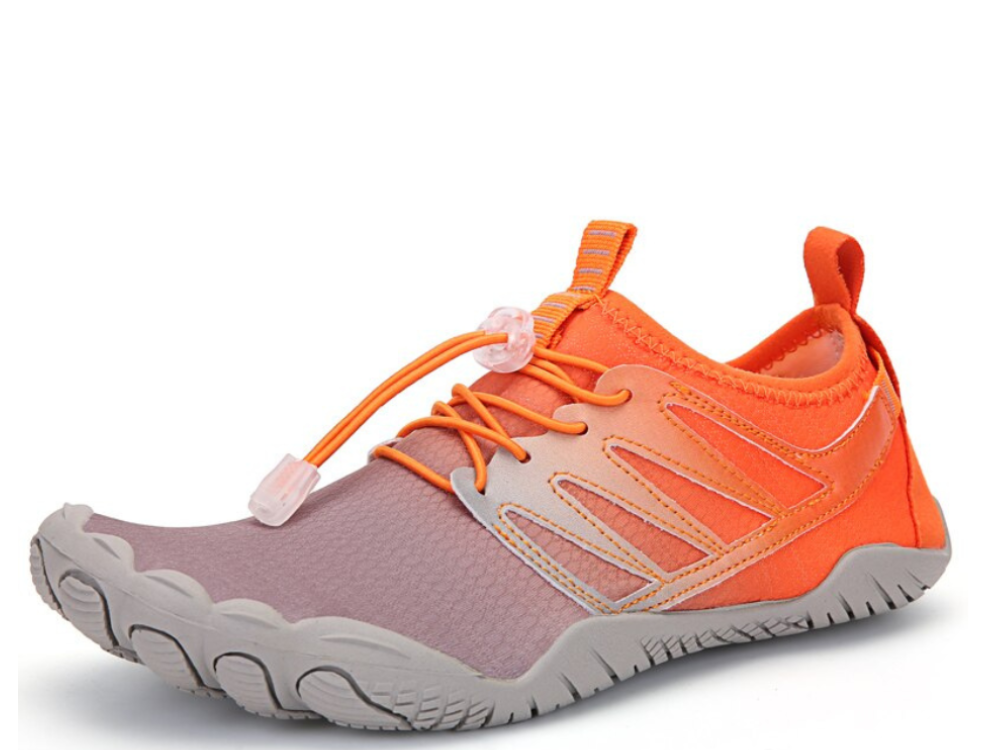 BS Emma - Orthopedische Sportieve Oranje Sneakers