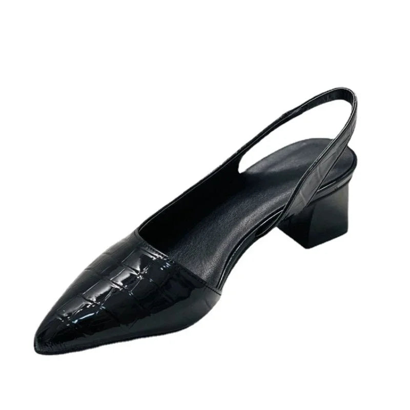 BS Elena - Orthopedische Croco Bruine Pumps