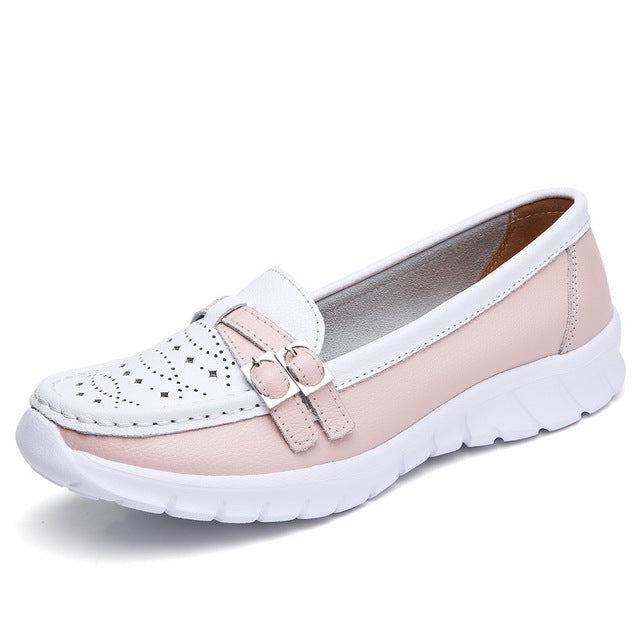 BS Dames Loafer | Comfortabele dames loafer met riem detail