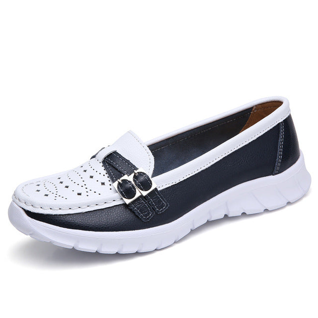 BS Dames Loafer | Comfortabele dames loafer met riem detail