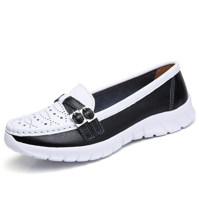 BS Dames Loafer | Comfortabele dames loafer met riem detail